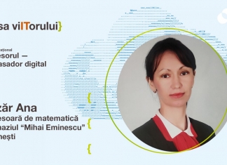 Ana Lazăr, profesoară de matematică la Telenești: „Ambasador digital e un titlu onorabil, dar în același timp, o mai mare responsabilitate” (VIDEO)