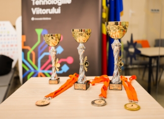 100 de roboți creați de elevi din toată țara au luptat pentru titlul de campion la SUMOBOT Challenge Moldova 2022