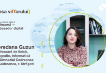 Loredana Guzun, profesoară de fizică, informatică și geografie în comuna Codreanca, raionul Strășeni: „Suntem deschiși către cunoaștere, inovație și experiențe noi”