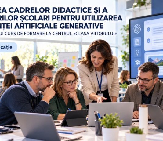 FORMAREA CADRELOR DIDACTICE ȘI A MANAGERILOR ȘCOLARI PENTRU UTILIZAREA INTELIGENȚEI ARTIFICIALE GENERATIVE: EXPERIENȚA UNUI CURS DE FORMARE LA CENTRUL „CLASA VIITORULUI”